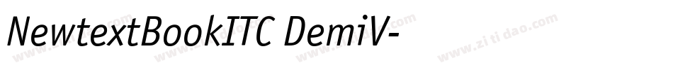 NewtextBookITC DemiV字体转换